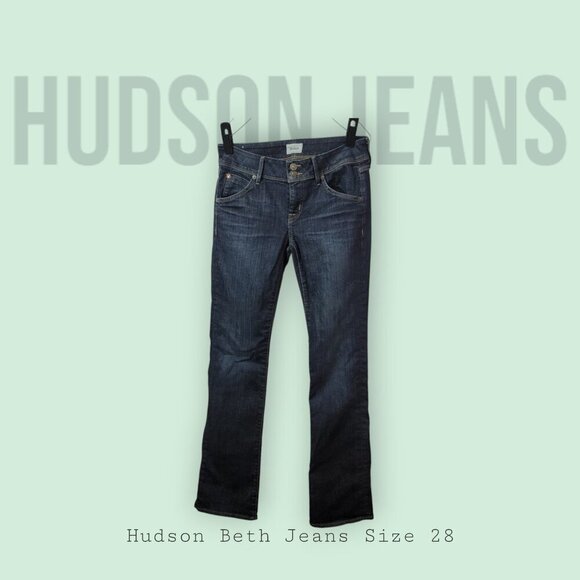 Hudson Beth Mid-Rise Baby Boot Cut Stretch Jeans - Szie 28 - Picture 1 of 12